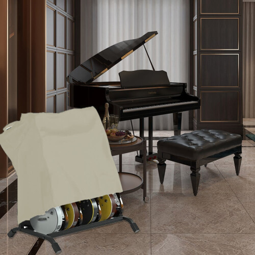 Guitar Stand Cover Aerated Design White 1