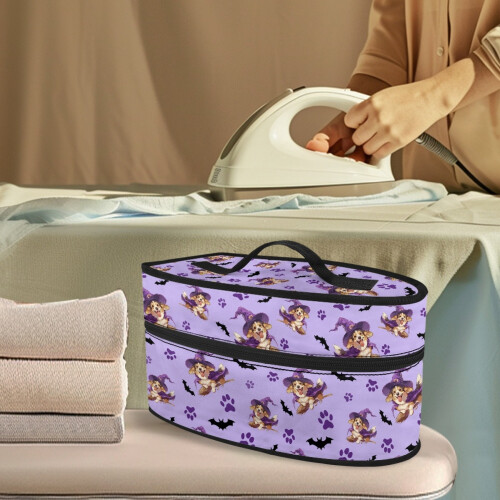 Steamer Storage Bag with Dog Paw Print Pattern 1