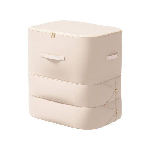Sac de rangement auto-compressible à 3 couches avec fermeture éclair pour 1