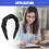 Black PU Leather Headbands for Women Handmade 2