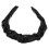 Black PU Leather Headbands for Women Handmade 6