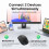 Bluetooth 5.2 Mouse 2.4G Wireless Mouse Dual-Mode Silent Mouse Rechargeable Gaming Mouse 1600DPI For Laptop Computer Win Mac OS 3