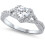 Sterling Silver Infinity Knot Heart Ring with Colorless CZ 2
