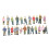 HO OO Scale Model Train Scenery Set 49 Pieces 2