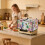 Toasterofenabdeckung mit Kolibri-Blumenmuster, fleckenabweisend 3