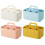 Stackable Portable Organizer Bins: Multi-Purpose Storage for Home & Office Yellow 7