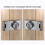 Cabinet door 3 digit combination lock turn knob hasp lock with combination 4