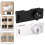 Cabinet door 3 digit combination lock turn knob hasp lock with combination 5