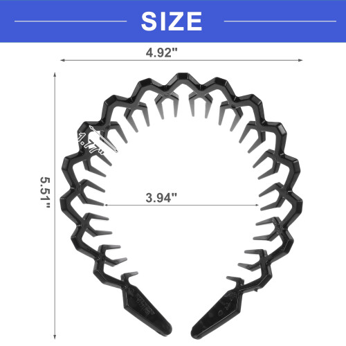 Bandeau antidérapant Losange Noir1Pack 2