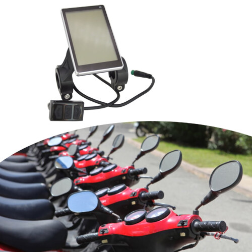 Electric Scooter Speedometer LCD Display Panel 24V 36V 48V 1