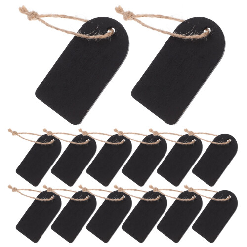 Mini Chalkboard Tags Wooden Double-Sided 50 Sets 1