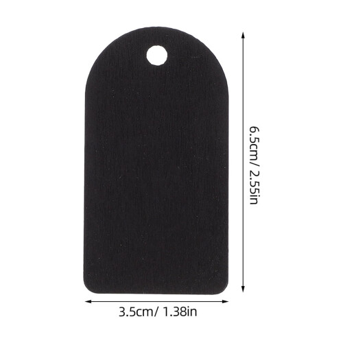 Mini Chalkboard Tags Wooden Double-Sided 50 Sets 2