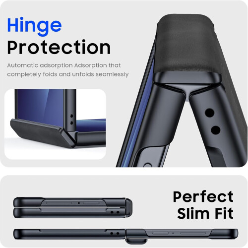 Συμβατό με το Samsung Galaxy Z Flip7Case: Προστασία μεντεσέδων, Ενσωματωμένο προστατευτικό 2
