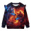 Φούτερ Galaxy Flame Wolf για νήπια, με στρογγυλή λαιμόκοψη, μαλακό μακρυμάνικο, 2-3T, 4