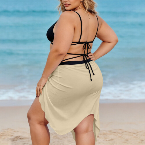 Women's Spaghetti Strap Wrap Dress Lightweight Beach 2