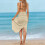 Women's Spaghetti Strap Wrap Dress Lightweight Beach 5