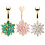 Cubic Zirconia Belly Button Ring Golden White 5