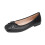 Willtoo Women's Bow Ballet Flats Closed Square Toe Slip-On 2