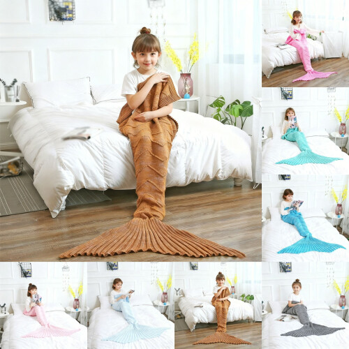 Tail Blanket Soft Sleeping Bag for Girls Pink 1