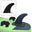 9" Tail Inflatable Paddle Fin Replacement, No Tools Required To Install 3