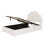 3ft Single Upholstered Hydraulic Bed with Adjustable Chic Petal Headboard 5