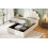 3ft Single Upholstered Hydraulic Bed with Adjustable Chic Petal Headboard 9
