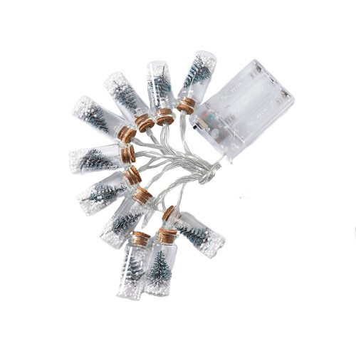 Mini wishing bottle string lights warm white LED 20 pcs 1