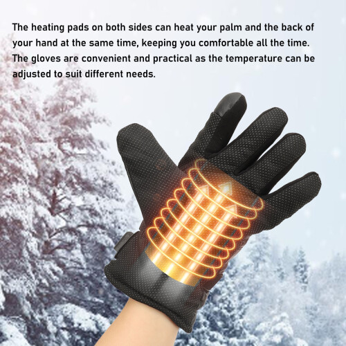 2pcs USB 5V Heated Gloves for Riding/Ski 2