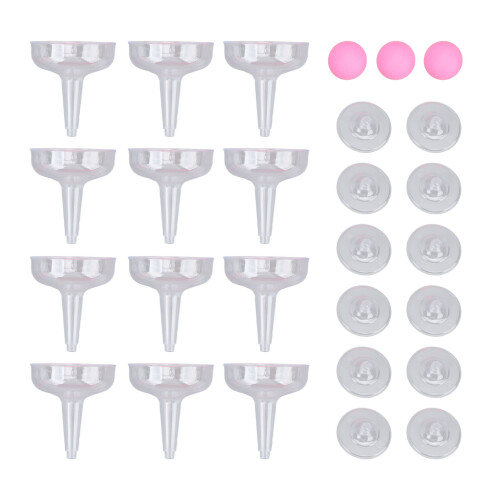 Pong Drinking Game - 12 Clear Plastic Glasses 12oz 1