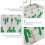 1Pc Practical Bedside Storage Bag Multi-Compartment Cotton Linen 8
