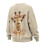 Dames oversized sweatshirt XL met giraffen- en bloemenprint 5