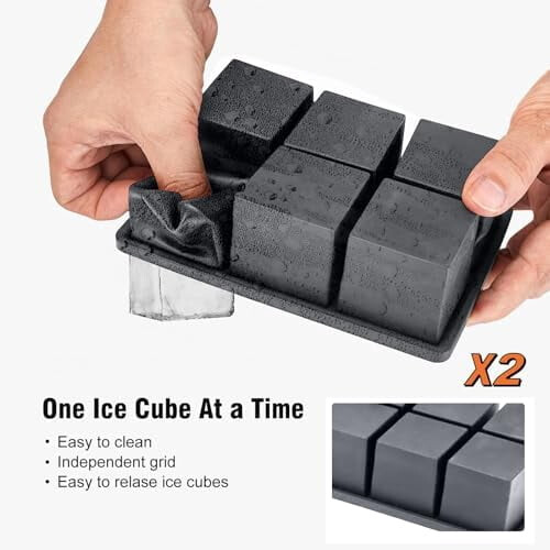 Ice Tray Combo Food-Grade 3 Pack Large Sphere and Cube 2