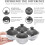 Ice Tray Combo Food-Grade 3 Pack Large Sphere and Cube 5