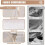 Compression Storage Bag for Comforters, Blankets, Pillows & Bedding – Beige, L (21.3x16.5x11.8in), 2 Pack 3