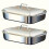 4pcs Stainless Steel Baking Pans Set (2 Deep Dishes + 2 Handle-Lid Rectangular Pans), 6L, 16.14", Dishwasher Safe 2