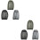6Pcs Quick-Drying Beekeeping Hats with Insect Net Assorted Color Pack 6