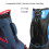 Golf Bag Shoulder Strap Comfortable Double Shoulder Straps Replacement Backpack Carrying Strap Adjustable Padded 8