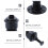 Pipe Handrail Bracket Handrail Bracket Black Iron 2Pcs 6