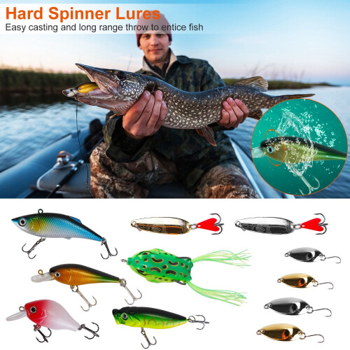 383Pcs Fishing Lure Kit Soft Baits Set Multi-Function Fishing Gear Layer 1