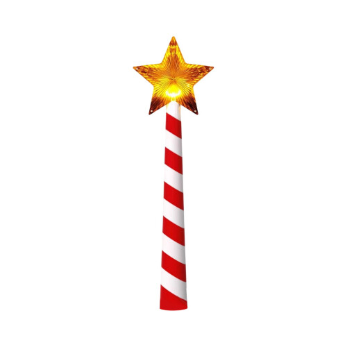 Weihnachtslichter-Steuerstab in Baumform, rot-weißes Sternenlicht 2