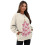 Dame oversized julesweatshirt med sløjfe og træ, lang 7