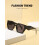 DG2246Γυναικεία γυαλιά ηλίου Cat-Eye - Σχεδιασμός πλήρους πλαισίου με φαρδιούς 3
