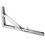 Sturdy Folding Shelf Bracket Set Stainless Steel Heavy Load Capacity Wall Mountable Adjustable Height Corrosion Resistant Space Saving Hinge Function 2
