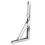 Sturdy Folding Shelf Bracket Set Stainless Steel Heavy Load Capacity Wall Mountable Adjustable Height Corrosion Resistant Space Saving Hinge Function 3