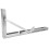 Sturdy Folding Shelf Bracket Set Stainless Steel Heavy Load Capacity Wall Mountable Adjustable Height Corrosion Resistant Space Saving Hinge Function 4