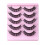 D-Curve False Eyelashes Natural Synthetic 5 Pairs 6