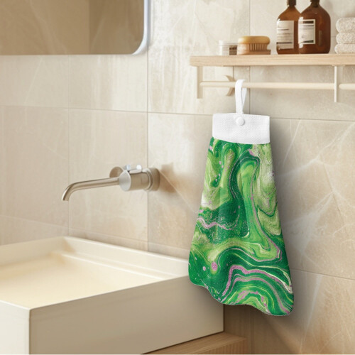 Κρεμαστές χειροπετσέτες Marble Stripes (2 τεμάχια), Γρήγορο στέγνωμα, Αναπνέουσες, 2