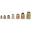 Wood Threaded Insert Nuts Set, Corrosion Resistant Zinc Alloy Self Tapping Designed External Thread Hex Socket Drive Tapered External Threads With 6