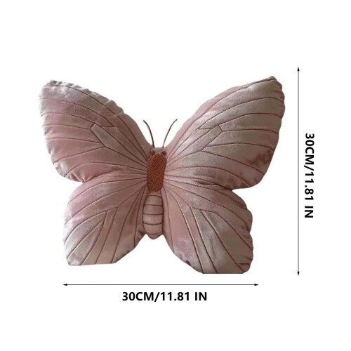 Butterfly Shaped Plush Throw Pillow 18x18 Inch 2