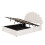 4ft6 Double Upholstered Hydraulic Bed with Adjustable Chic Petal Headboard 5
